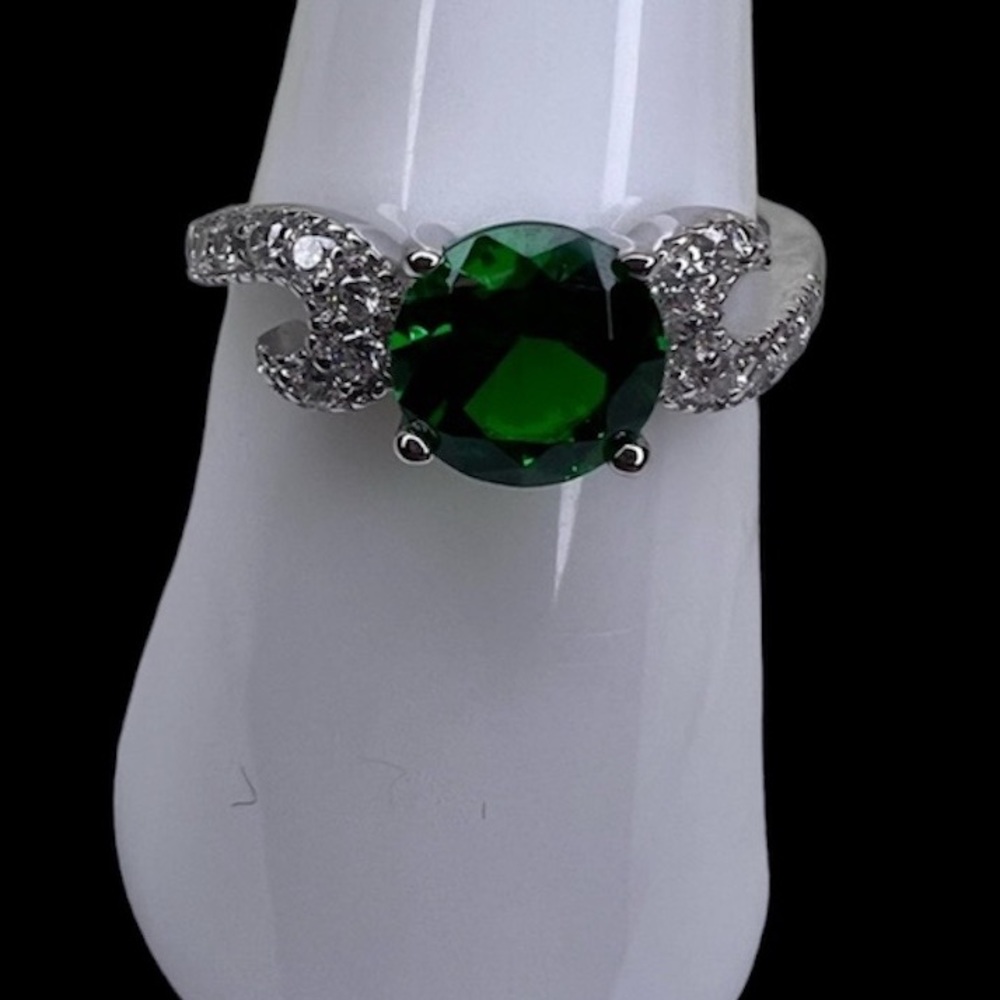 Emerald CZ Ring